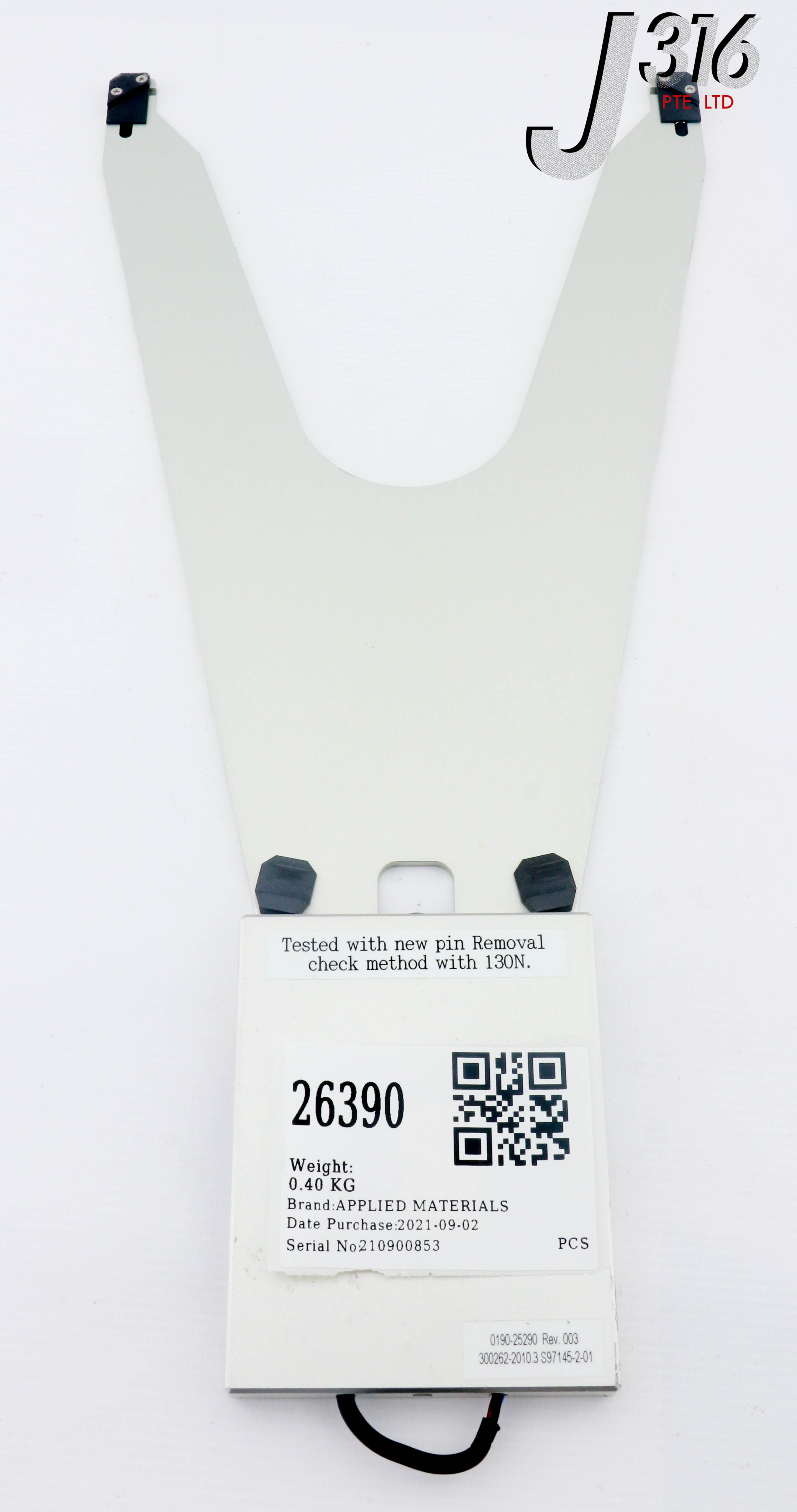 その他  2 26390 APPLIED MATERIALS END EFFECTOR, 400MM (L) X 190MM (W) 0190